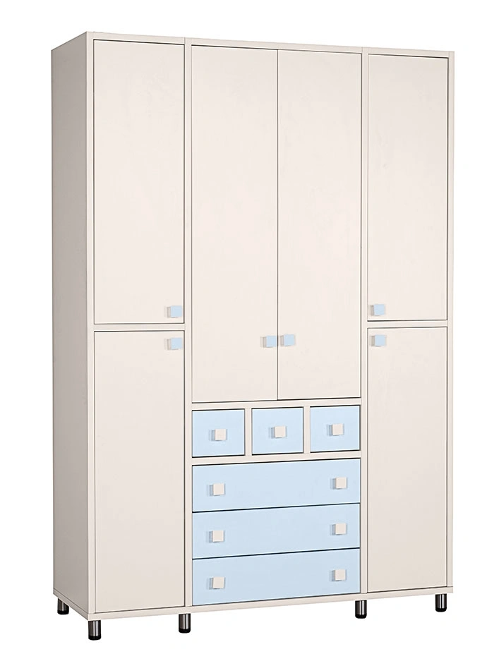 ארון ילדים מיכל 4 דלתות | צבע שמנת